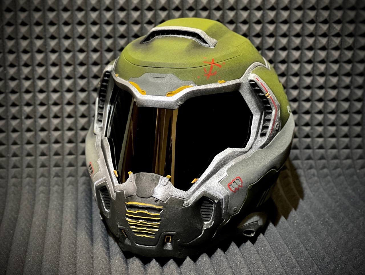 DoomGuy helmet from Doom 2016 for Cosplay and Airsoft