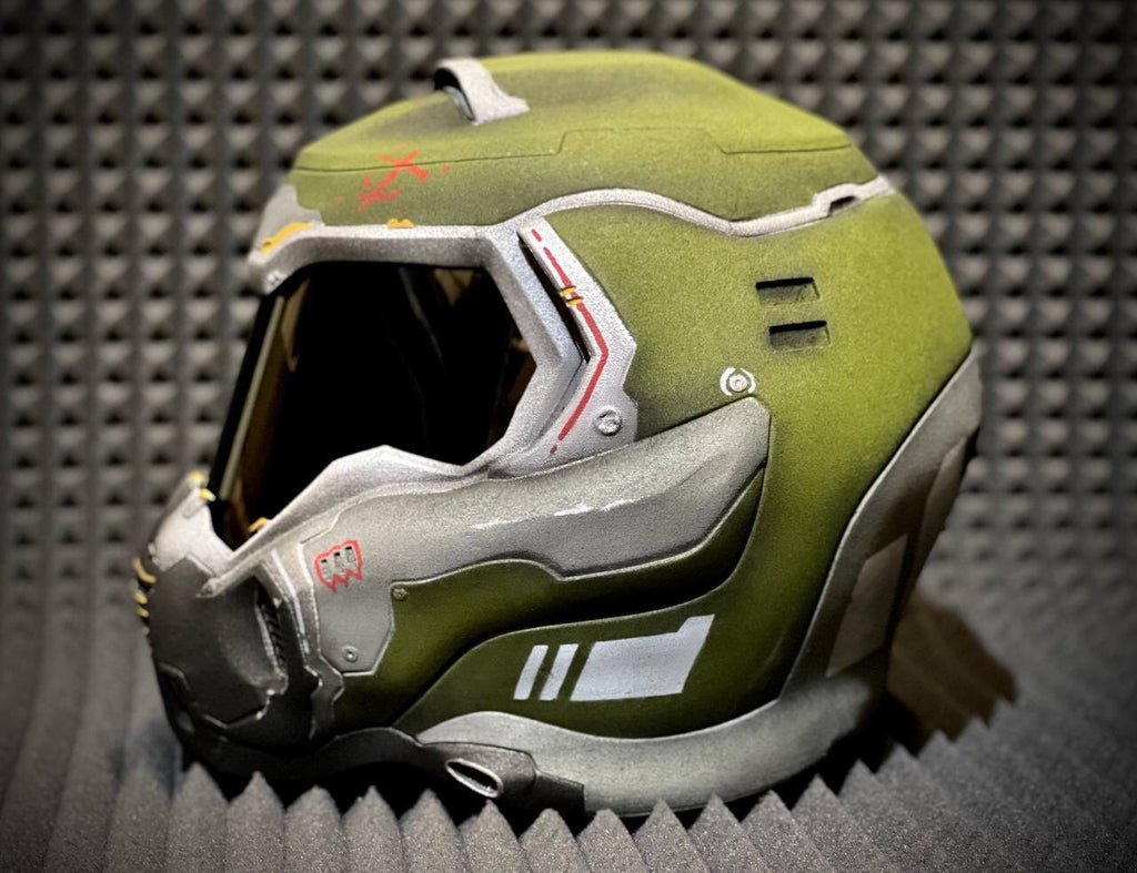 DoomGuy helmet from Doom 2016 for Cosplay and Airsoft
