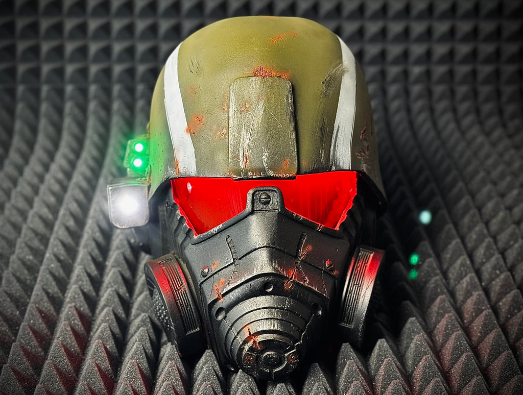 NCR Advanced Riot Gear Helmet for Cosplay and Airsoft from Fallout New Vegas