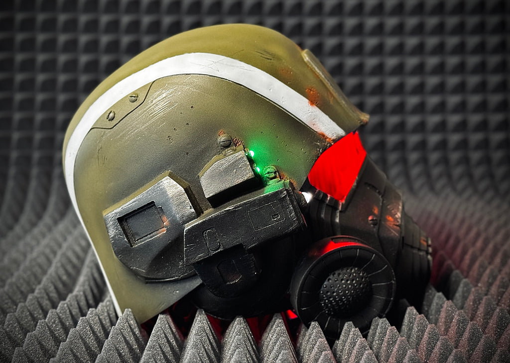 NCR Advanced Riot Gear Helmet for Cosplay and Airsoft from Fallout New Vegas