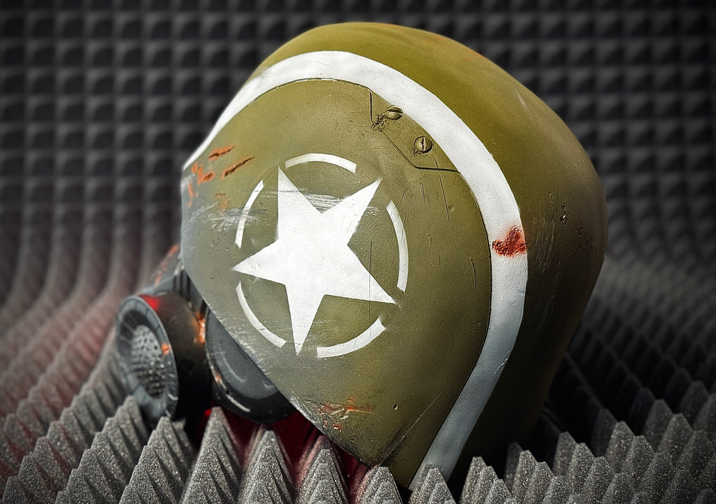 NCR Advanced Riot Gear Helmet for Cosplay and Airsoft from Fallout New Vegas