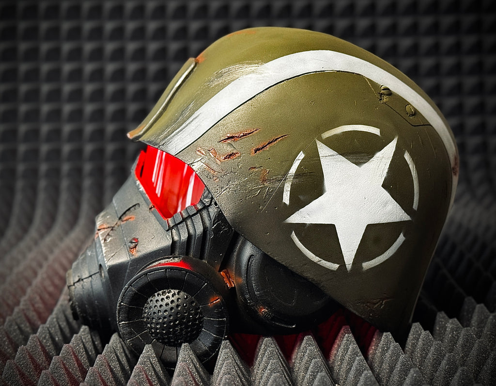 NCR Advanced Riot Gear Helmet for Cosplay and Airsoft from Fallout New Vegas