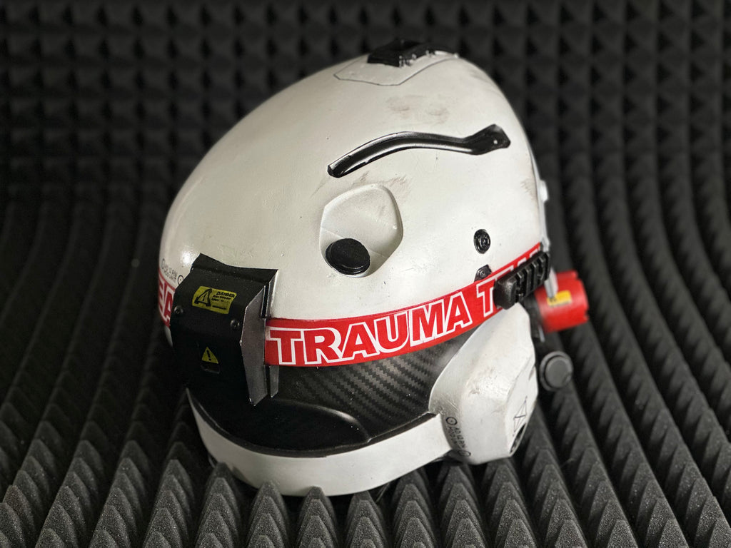 Trauma Team helmet from Cyberpunk 2077 for Cosplay and Airsoft