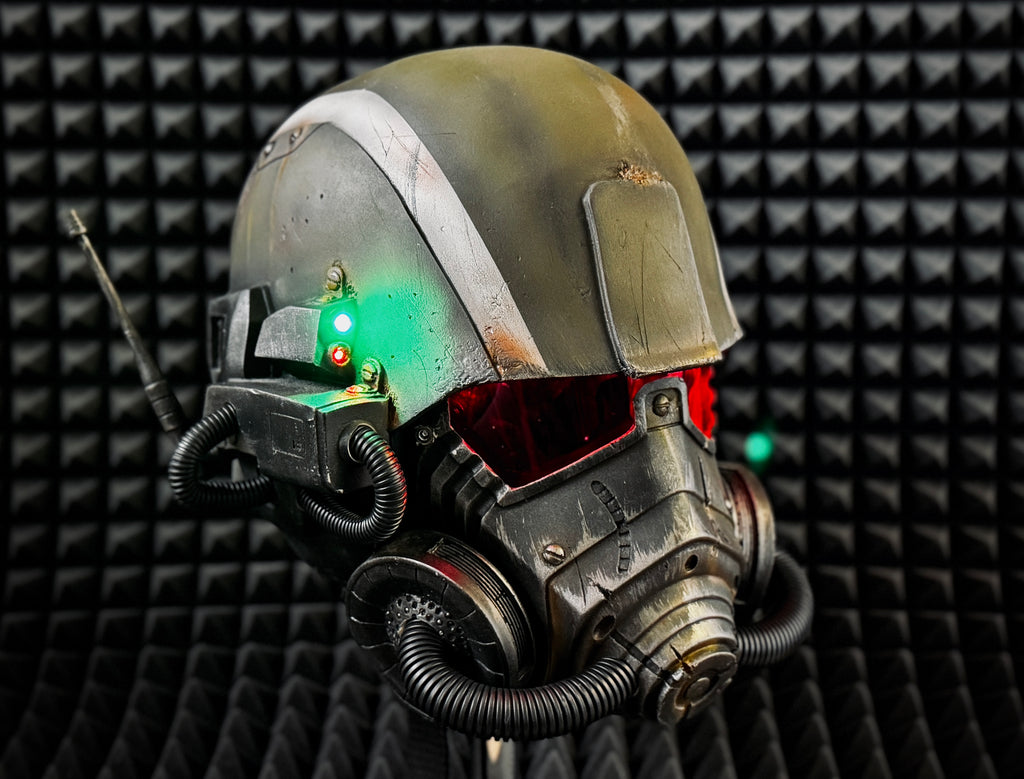 NCR Elite Riot Gear helmet for Cosplay and Airsoft from Fallout New Vegas