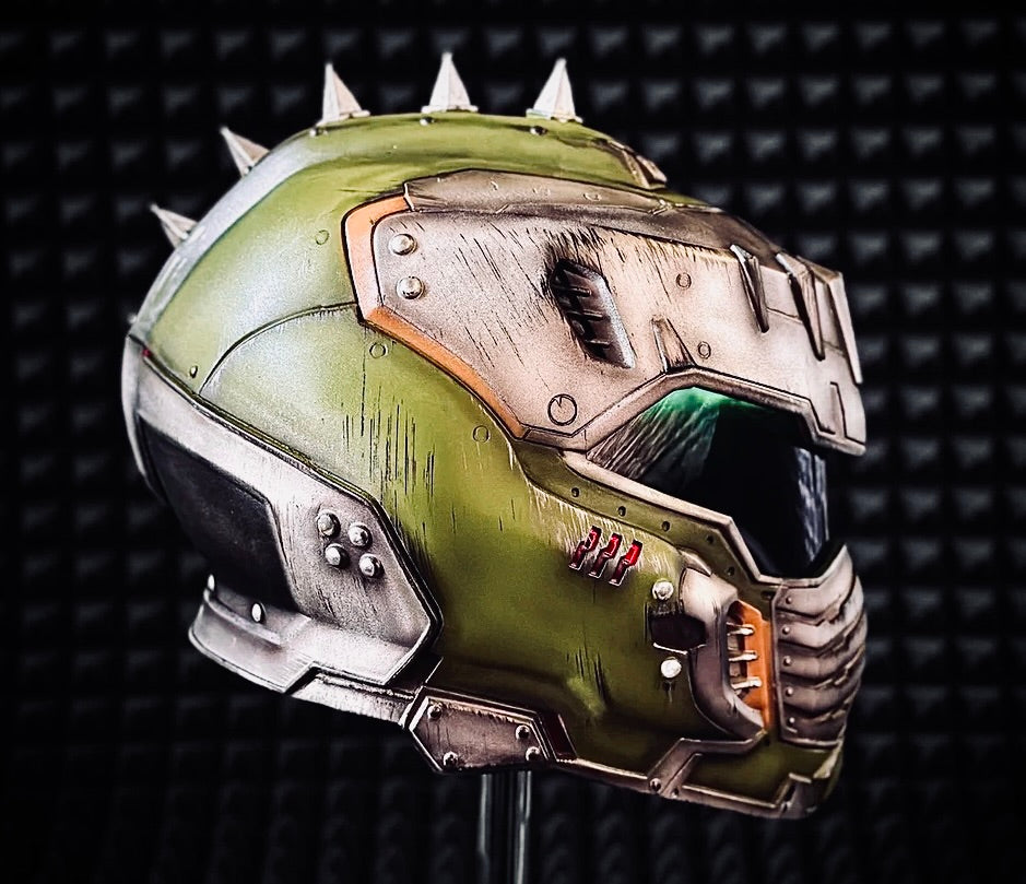 DoomGuy helmet from Doom The Dark Age for Cosplay and Airsoft
