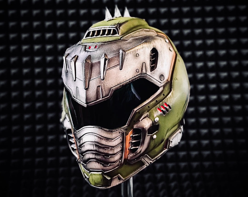 DoomGuy helmet from Doom The Dark Age for Cosplay and Airsoft